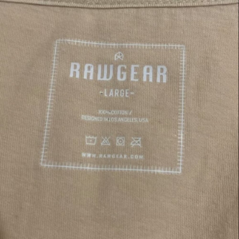 RAW GEAR Men's Cotton Tank Top Size L - Picture 5 of 5